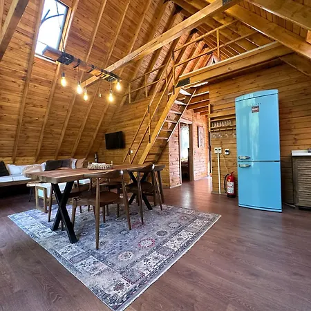 Panurlawoodenhouse Oezel Havuz& Sauna Mavi Chalet *