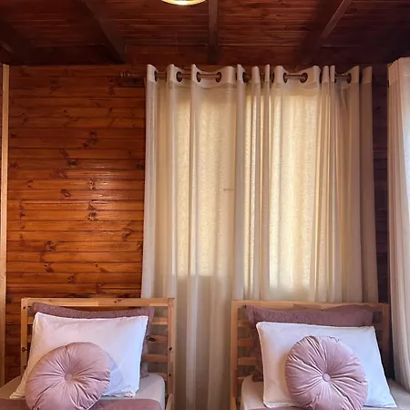 Panurlawoodenhouse Oezel Havuz& Sauna Mavi *