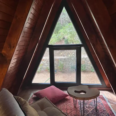 Panurlawoodenhouse Oezel Havuz& Sauna Mavi Chalet